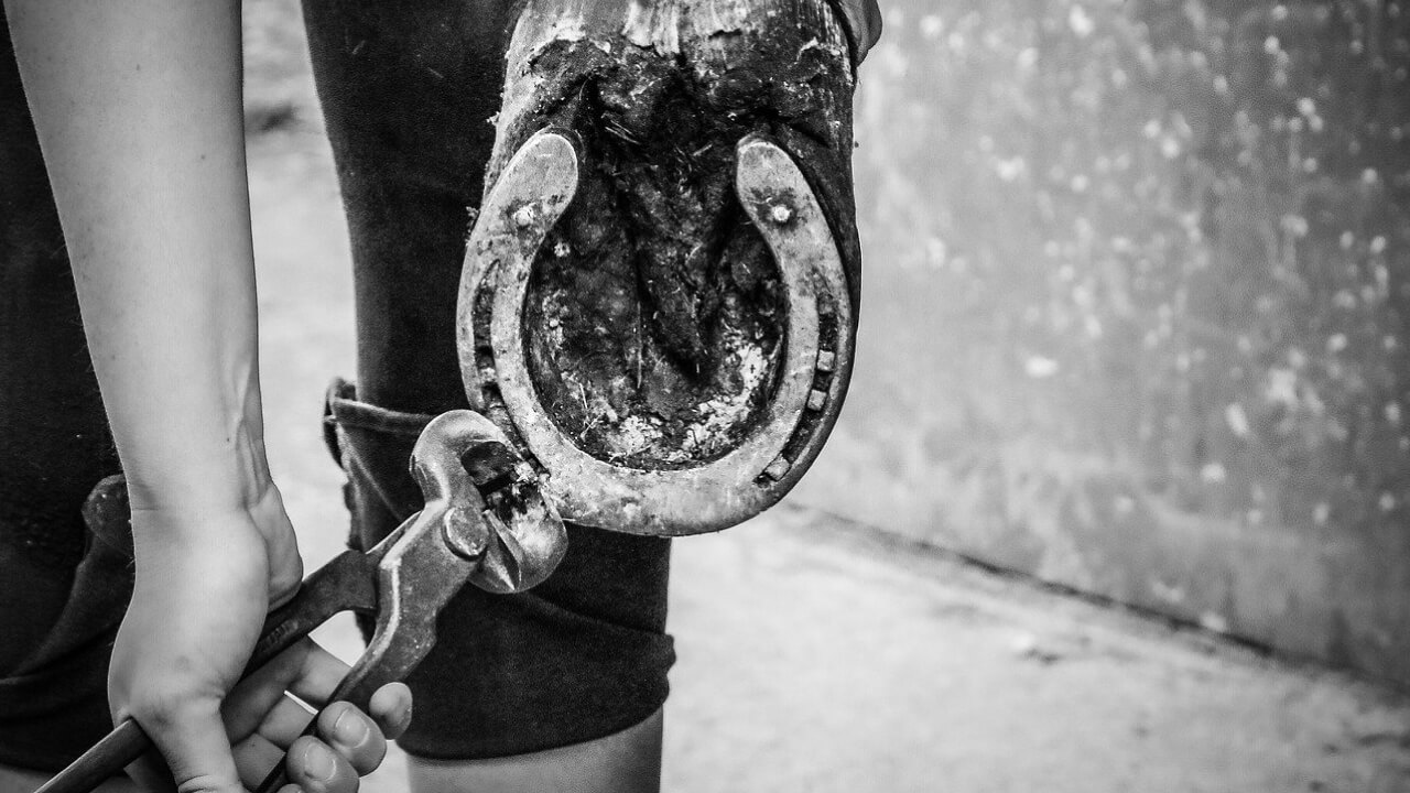 The origin of horseshoes as lucky charms (various theories)