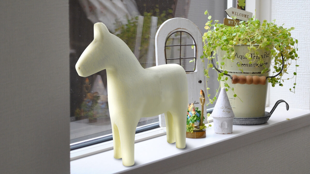 Dala Horse by window